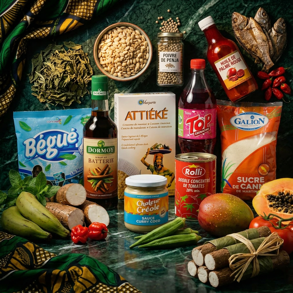 Épicerie d'Afrique centrale en ligne NKOSI : ndolé, egusi, poivre de Penja, foufou