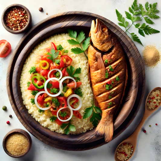 Attiéké au poisson