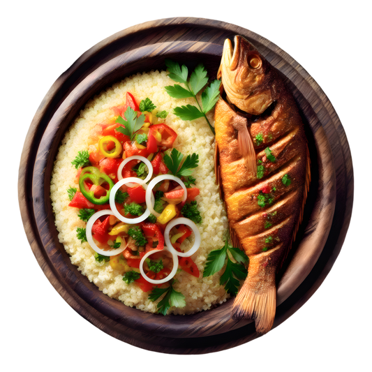 Attiéké au poisson