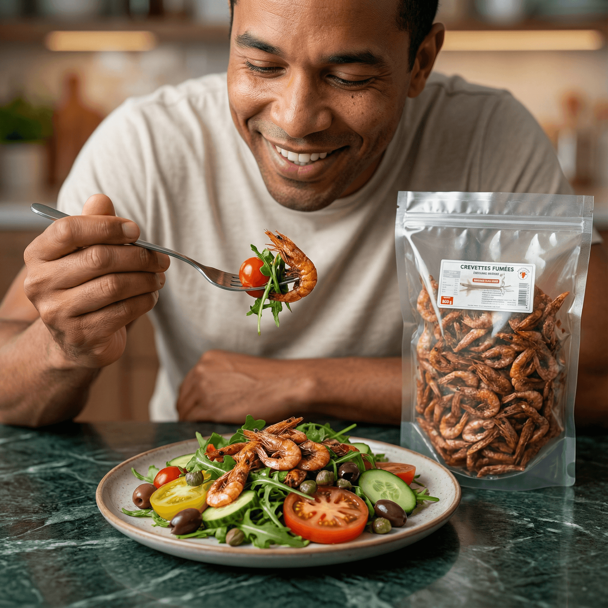 Crevettes entières séchées fumées NUMBER ONE