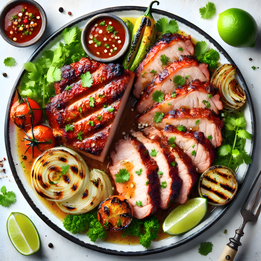 Barbecue de cochon marron
