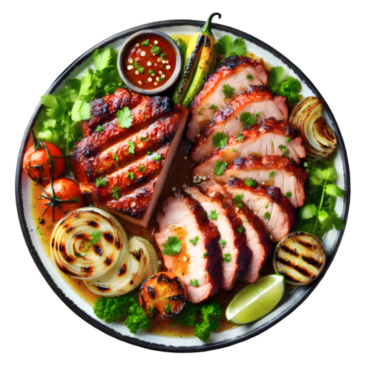 Barbecue de cochon marron