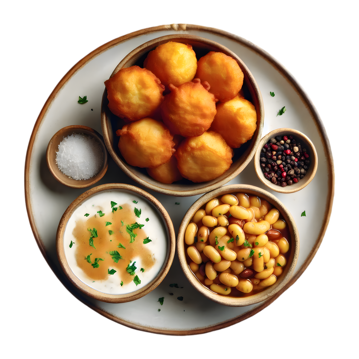 Beignet haricot et bouille