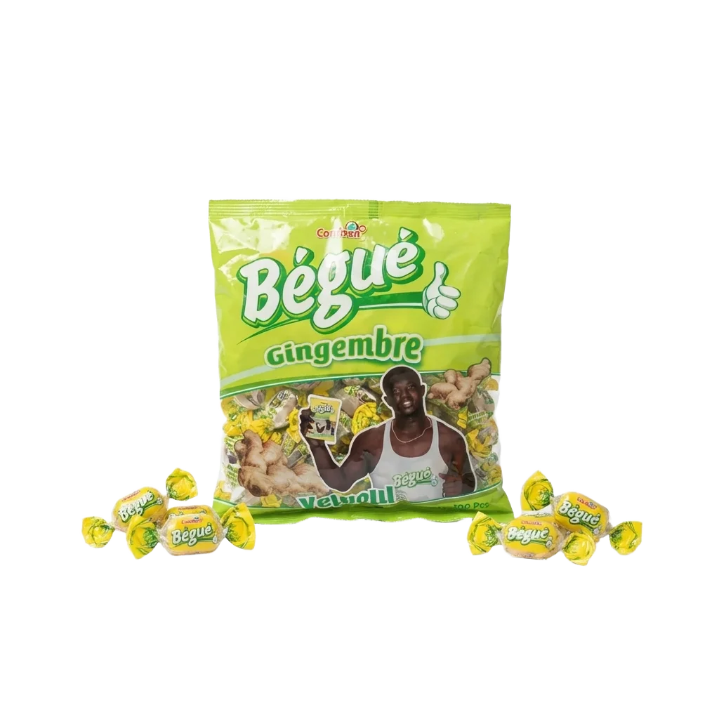 BÉGUÉ Ginger Candies — Senegalese Confectionery — 400g | African Grocery — Senegal online NKOSI