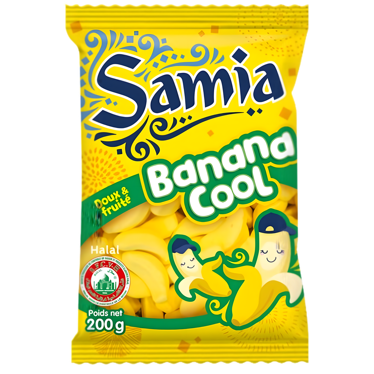Bonbons banana cool halal SAMIA