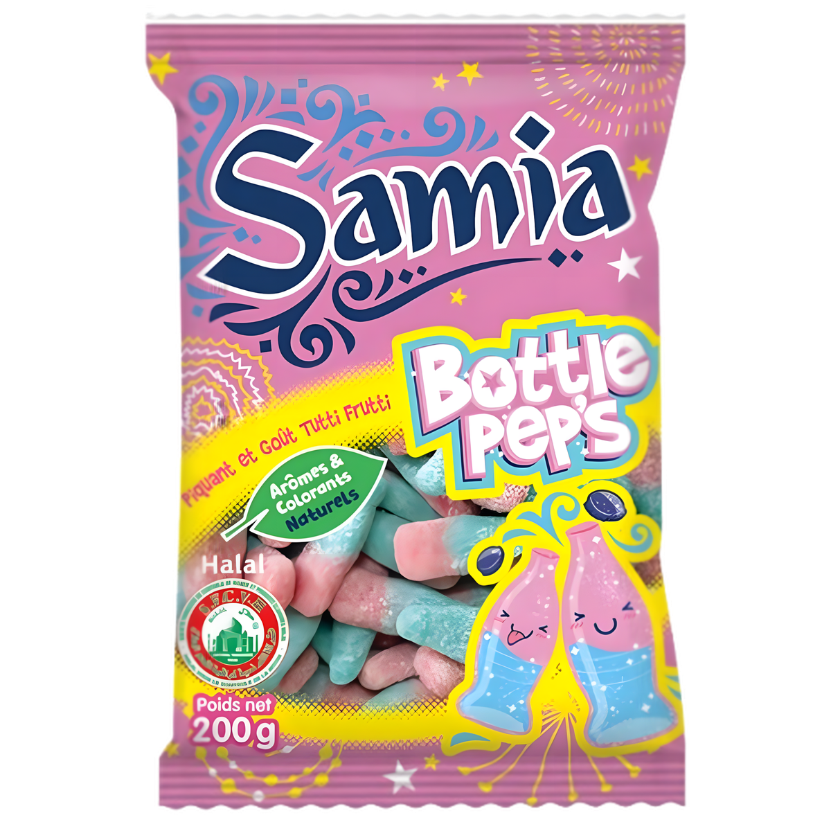 Bonbons bottle pep's halal SAMIA