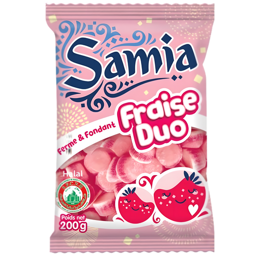 Bonbons fraise duo halal SAMIA