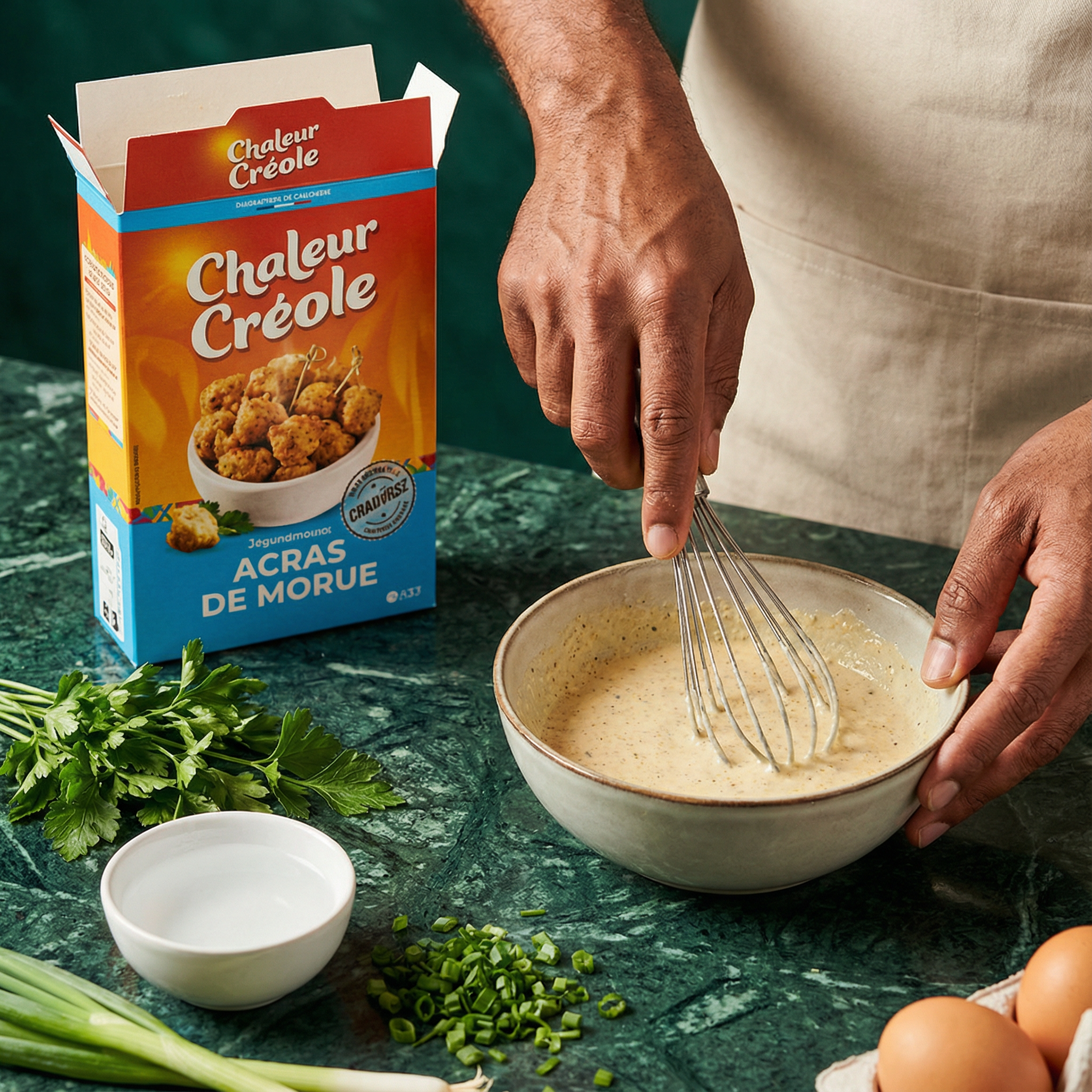Preparation for vegetable fritters CHALEUR CREOLE