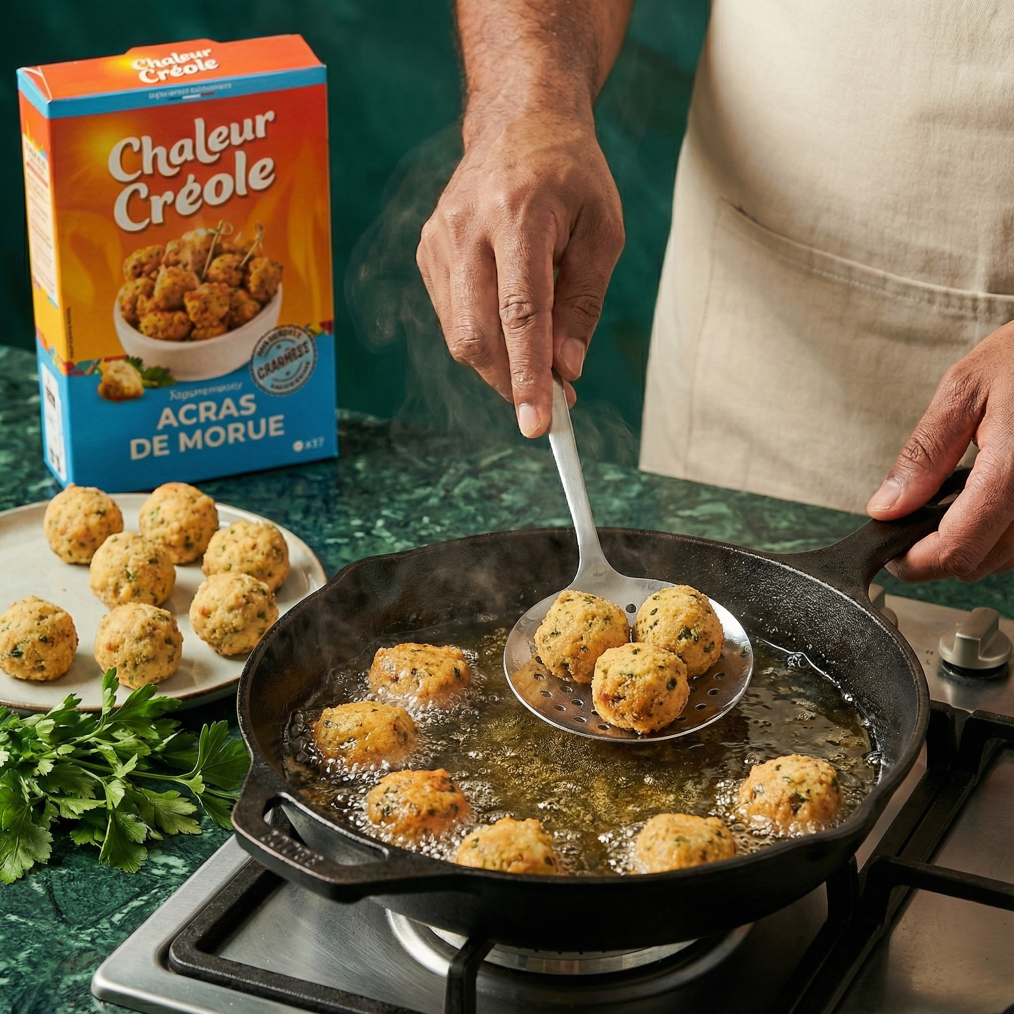 Preparation for vegetable fritters CHALEUR CREOLE