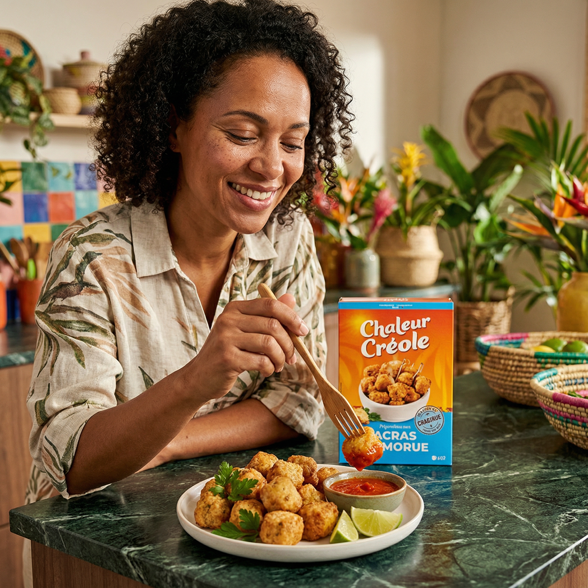 Preparation for vegetable fritters CHALEUR CREOLE