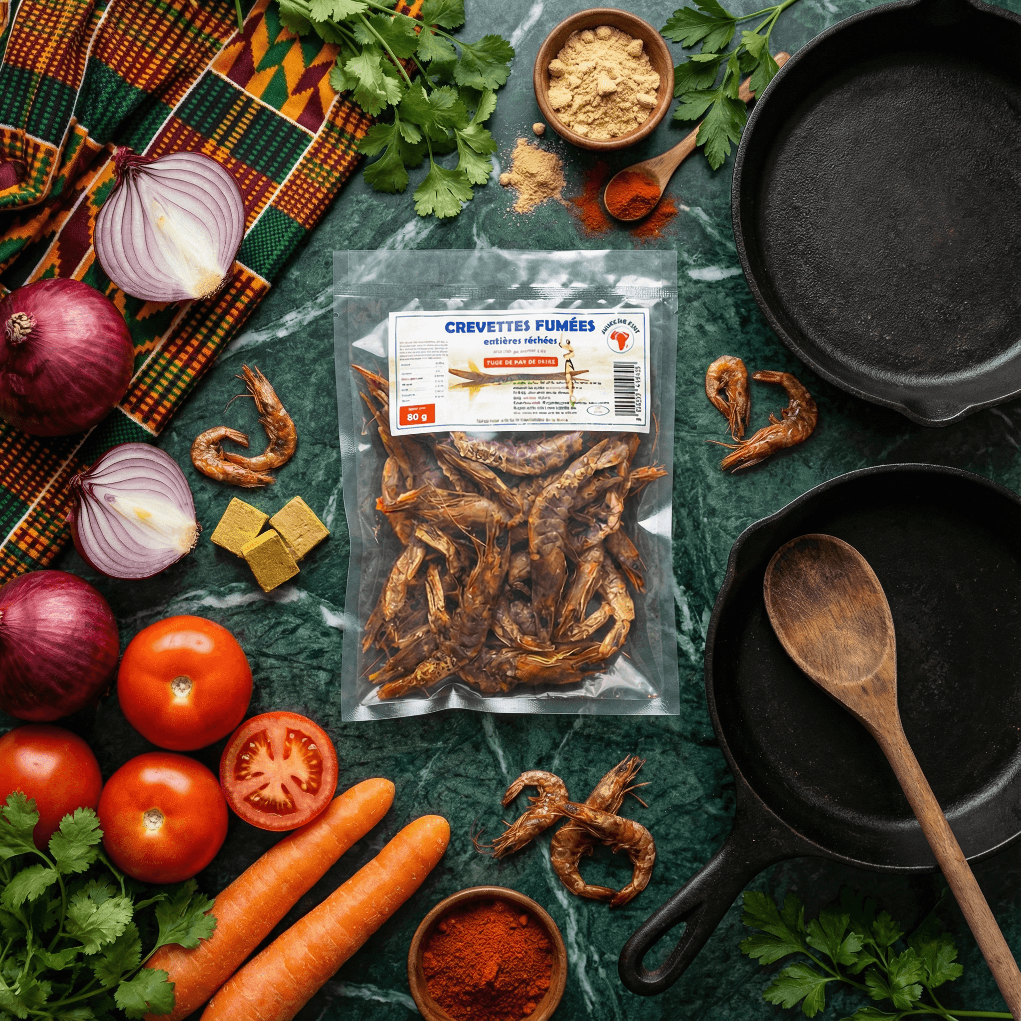 Crevettes entières séchées fumées NUMBER ONE