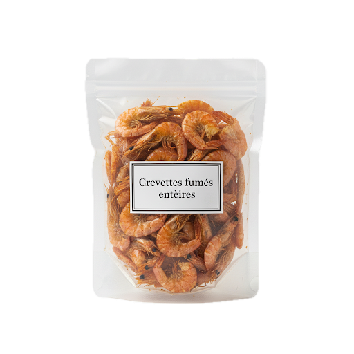 Crevettes fumées en poudre exotique