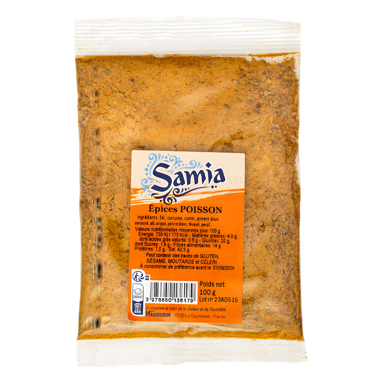Epices pour poisson SAMIA