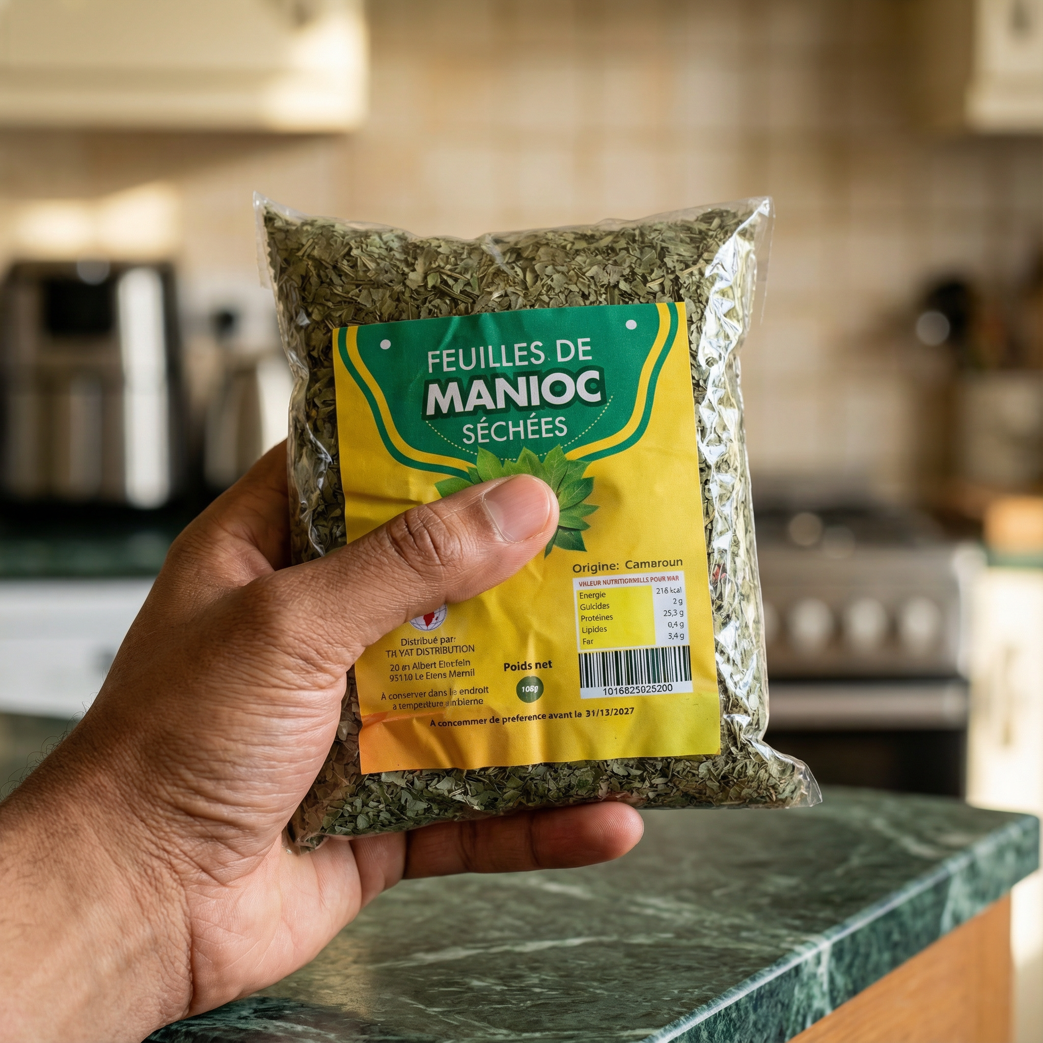 Feuille de manioc séchée NUMBER ONE