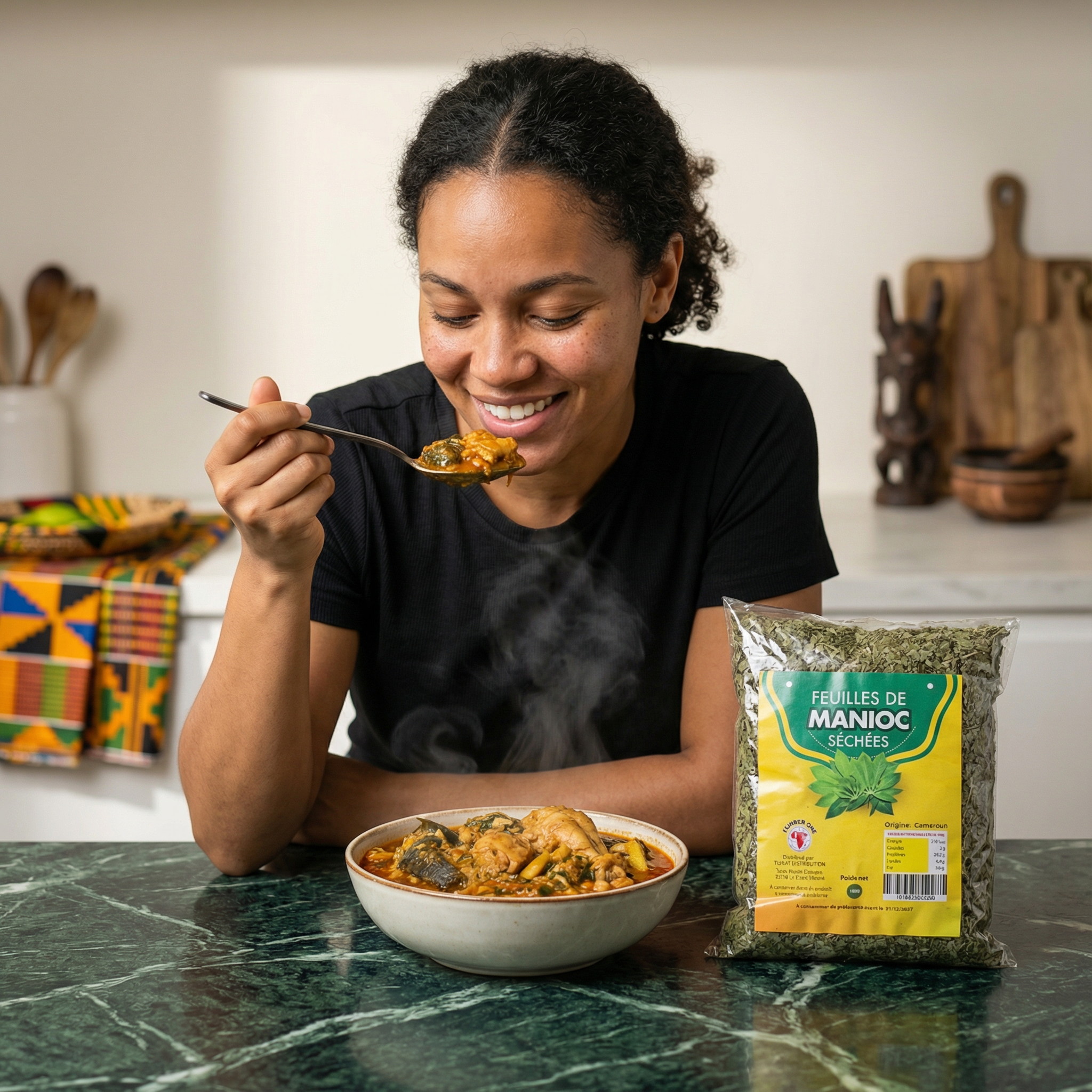 Feuille de manioc séchée NUMBER ONE