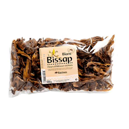 Fleur d'hibiscus blanc RACINES