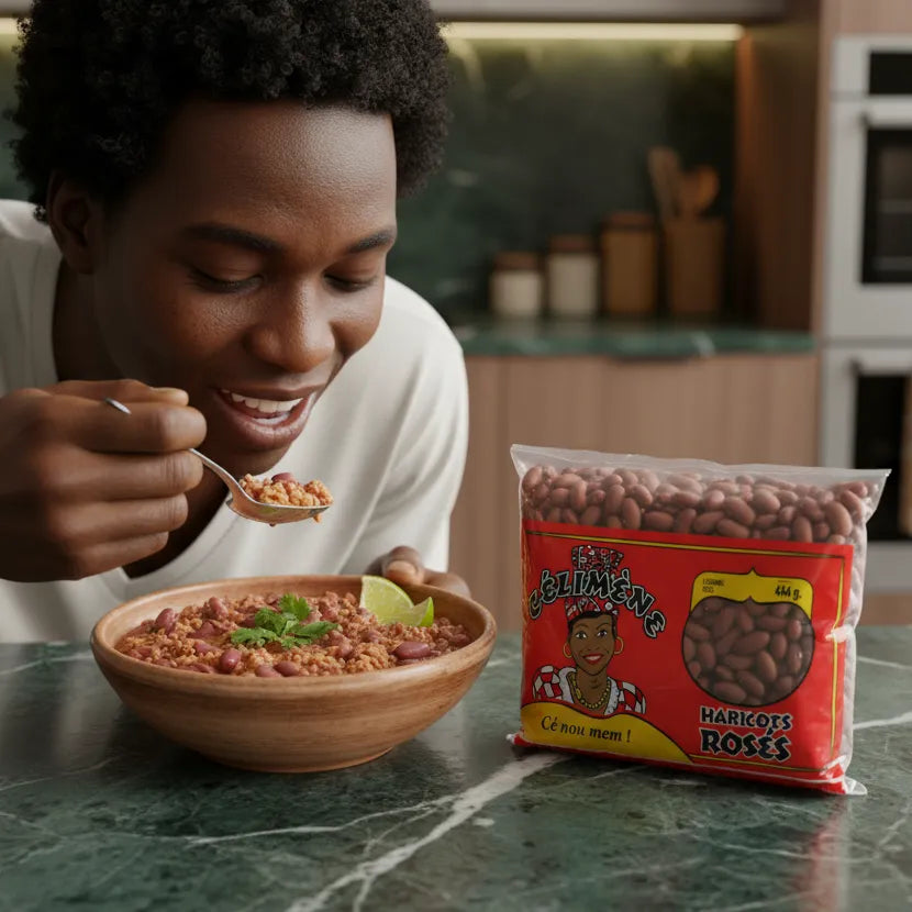 Haricots rosés Célimène - Légumineuses polyvalentes servies dans un plat mijoté, parfaites pour repas maison savoureux et équilibrés.