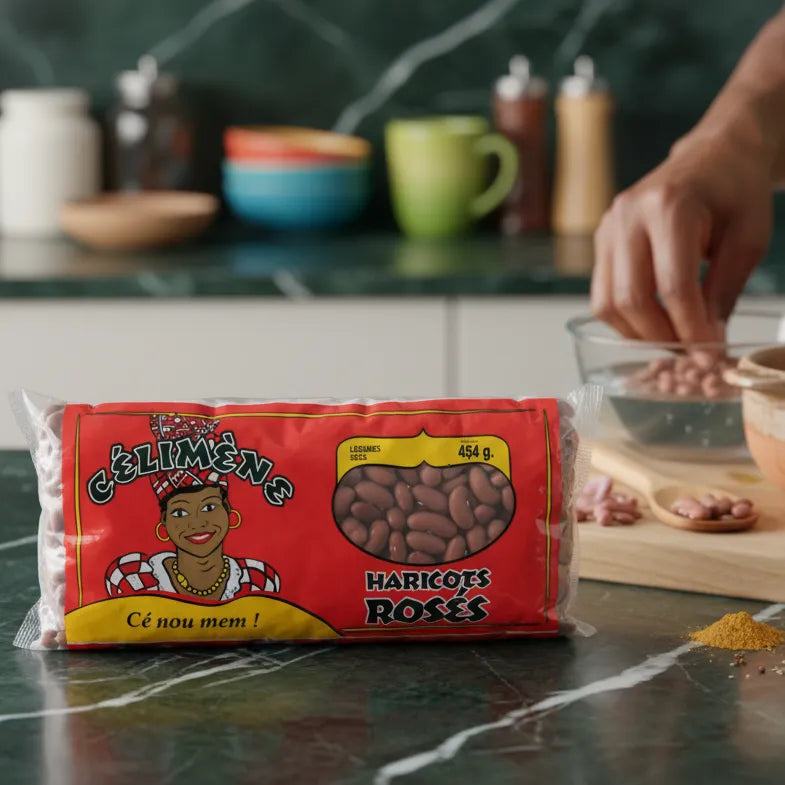 Haricots rosés Célimène - Légumineuses polyvalentes prêtes à être cuisinées, parfaites pour plats mijotés et accompagnements savoureux.