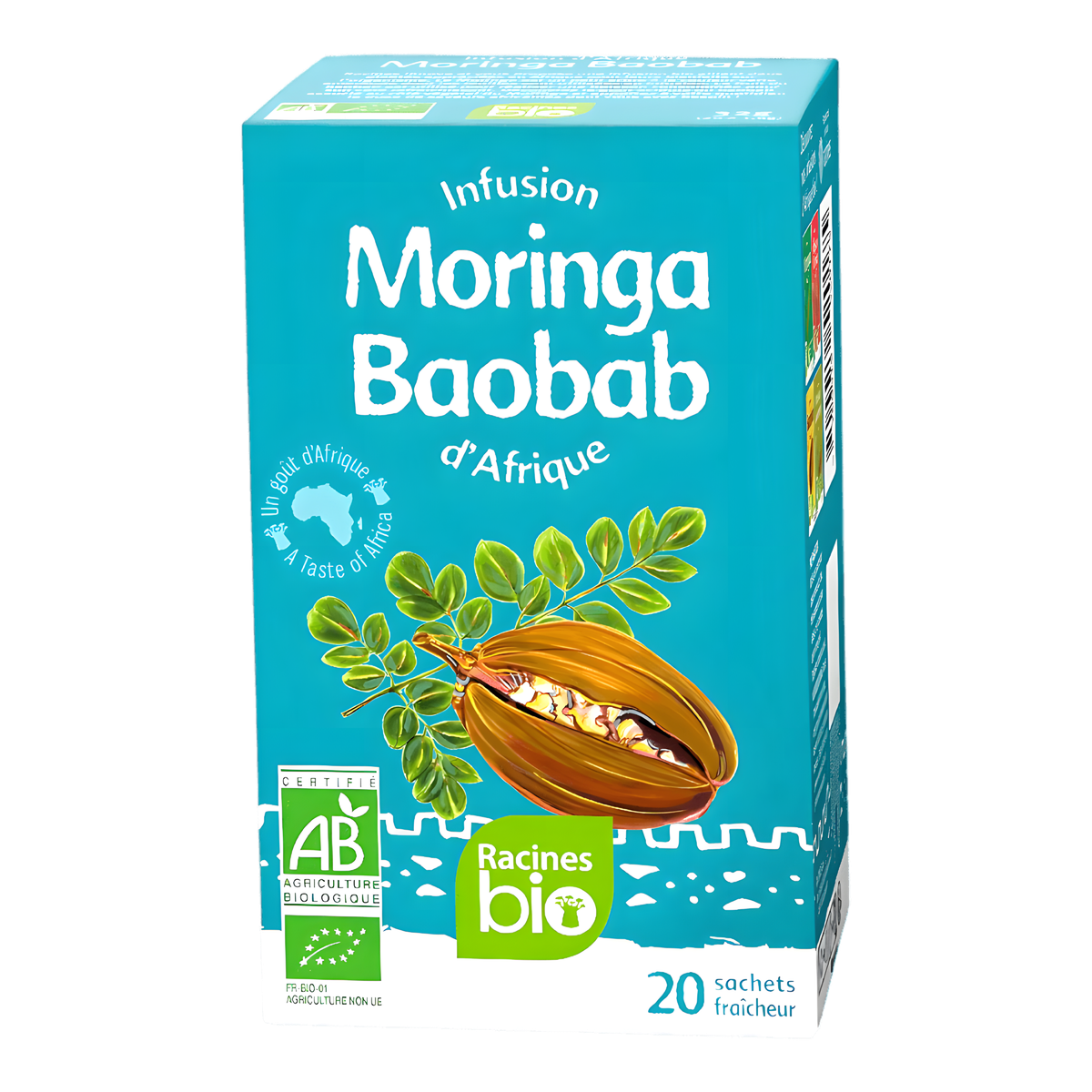 Infusion d'Afrique baobab moringa BIO RACINES