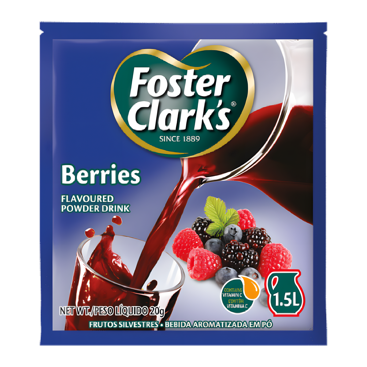 Jus en poudre berries FOSTER CLARKS
