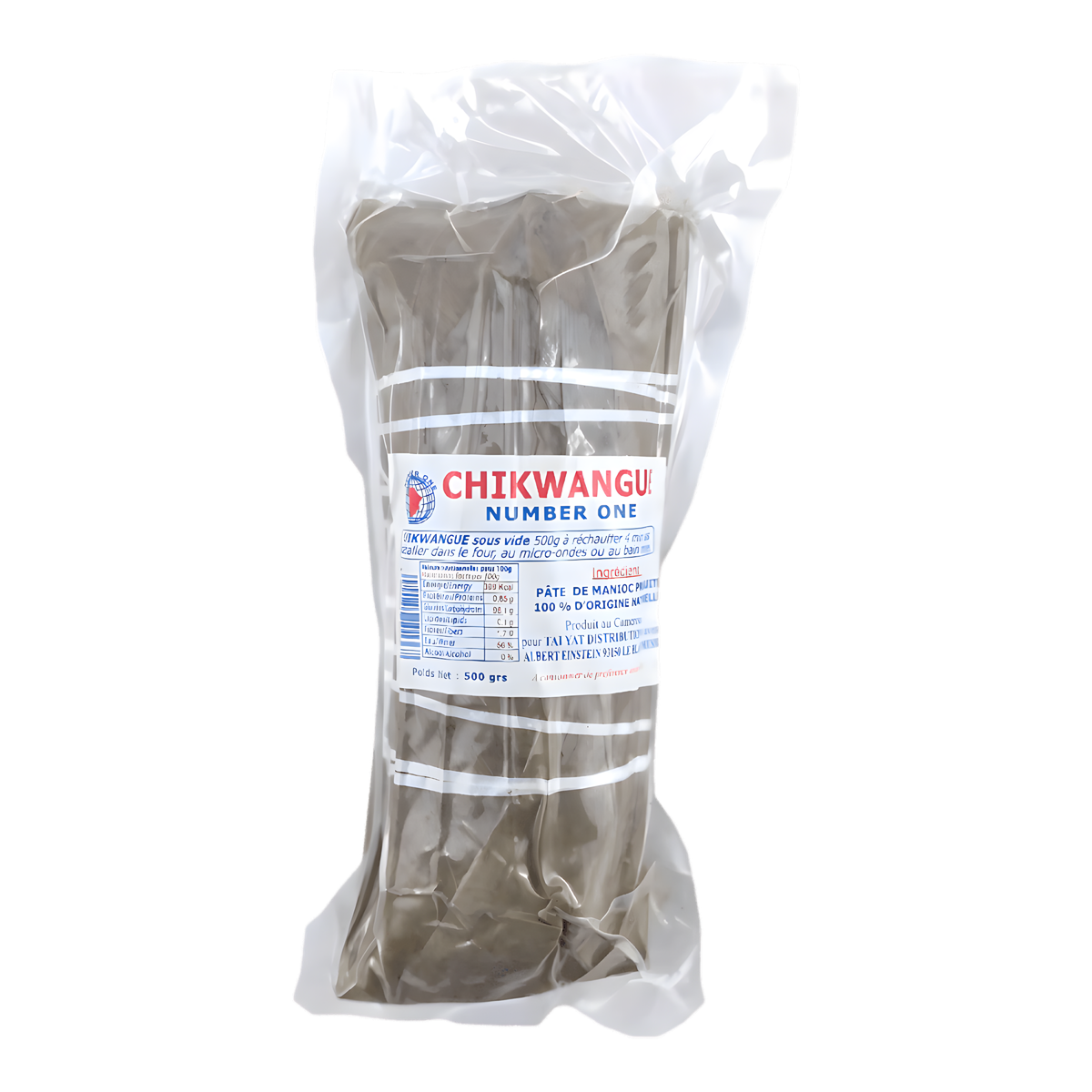 Kwanga / Pâte de manioc sous vide NUMBER ONE