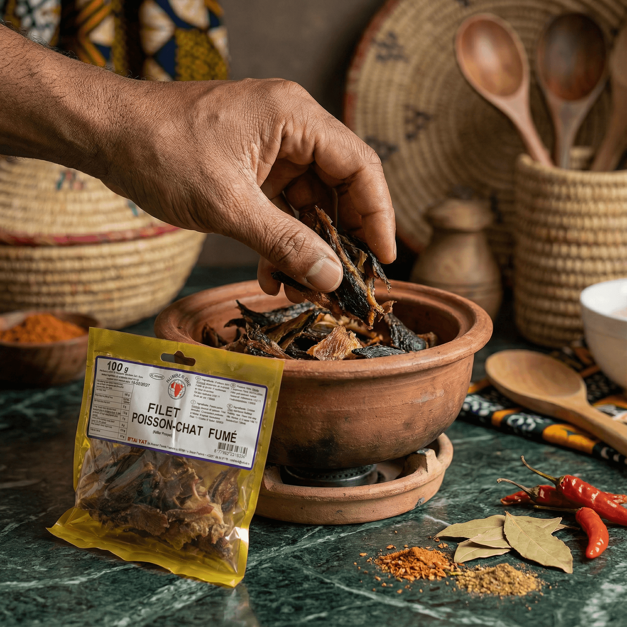 Filet de poisson chat fumé NUMBER ONE
