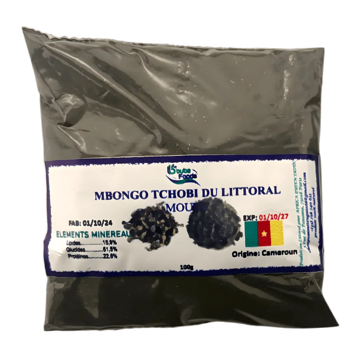 Mbongo Tchobi du Littoral en poudre NUMBER ONE - Camerounais - 100g | Épicerie africaine - Cameroun en ligne NKOSI