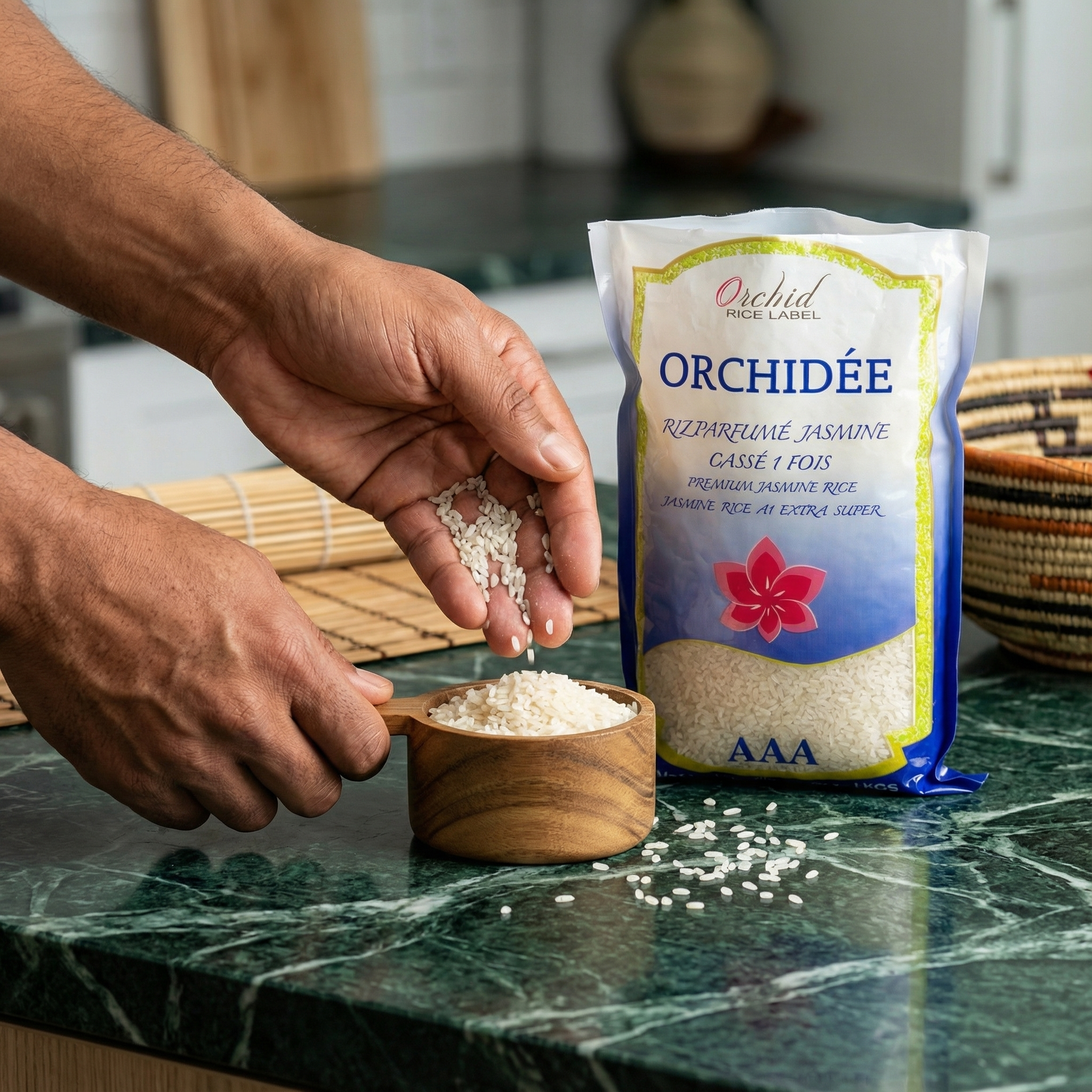 Riz cassé 1 fois ORCHIDEE