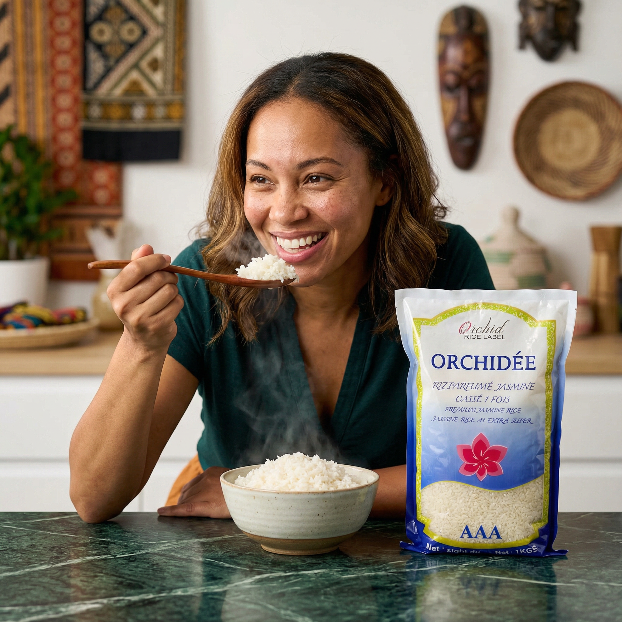 Riz cassé 1 fois ORCHIDEE