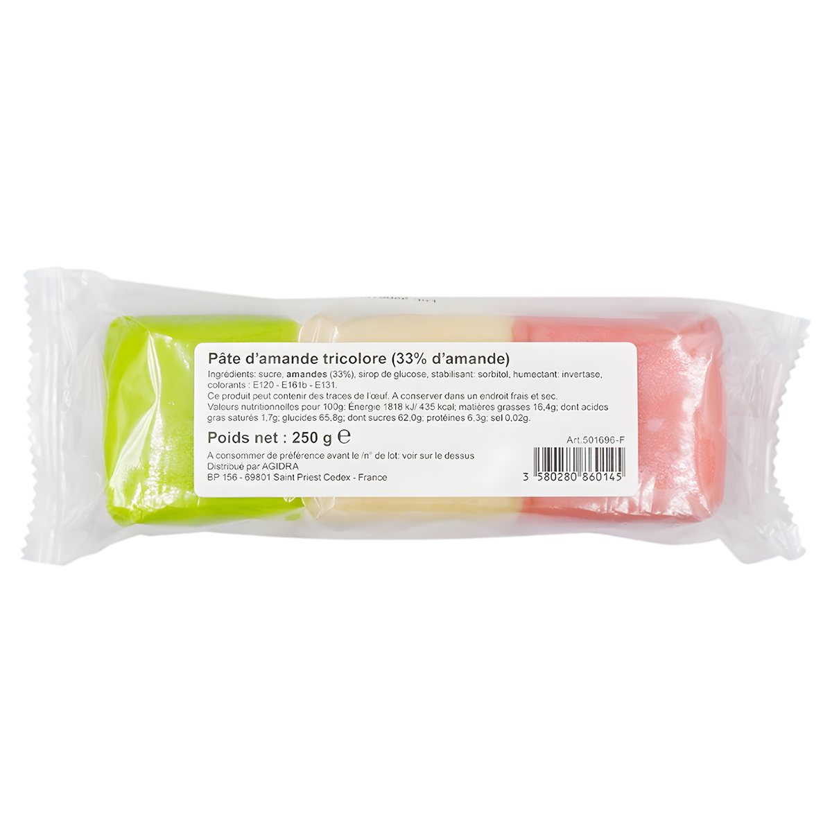 Pate d'amandes 33% Tricolore PROFRUIT