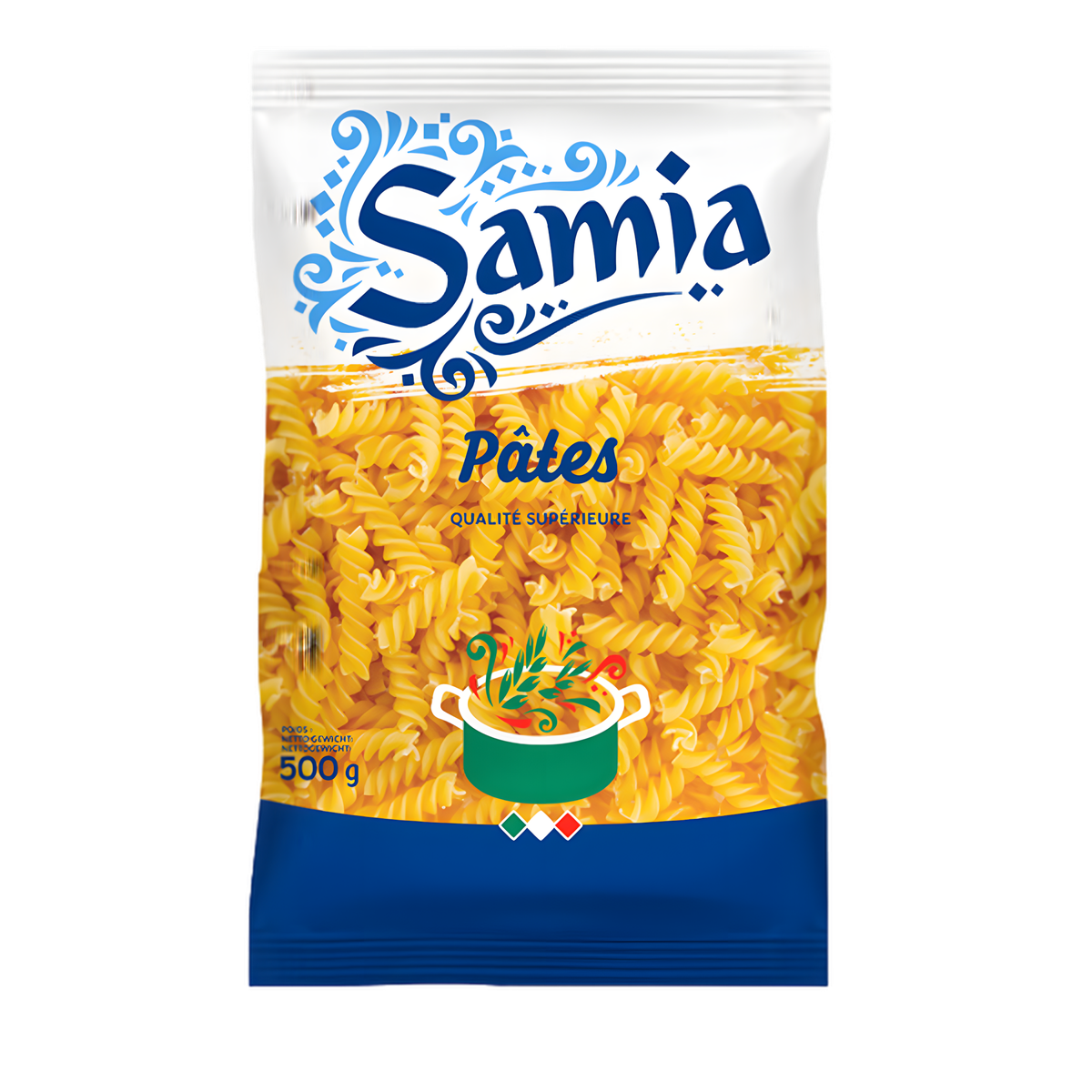 Pâtes fusilli n°65 SAMIA