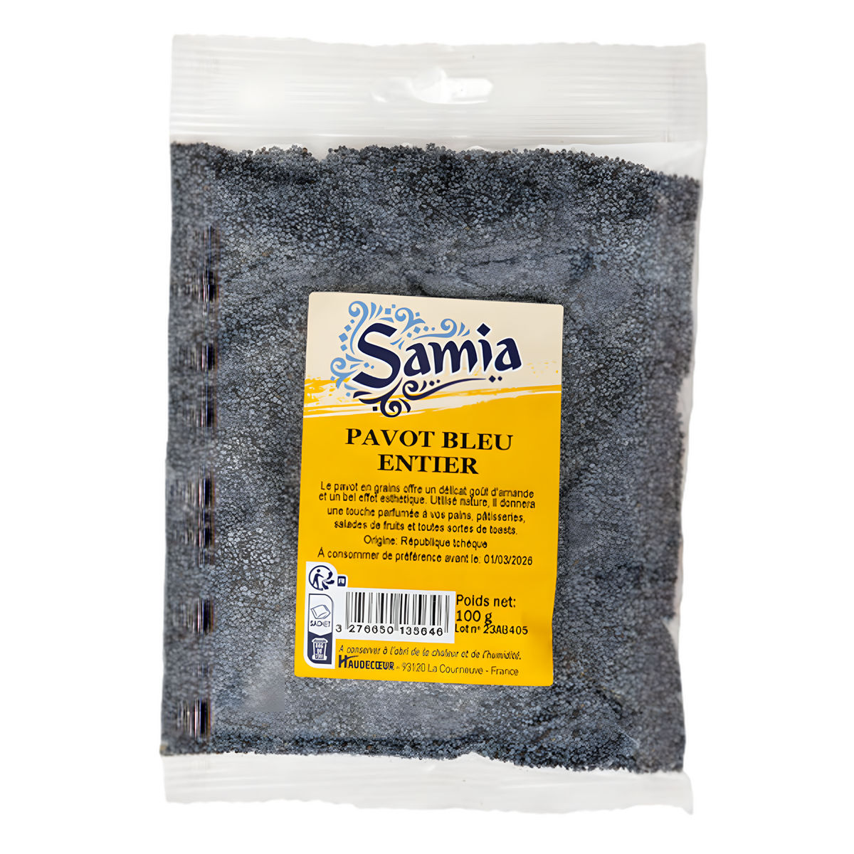 Pavot bleu entier SAMIA