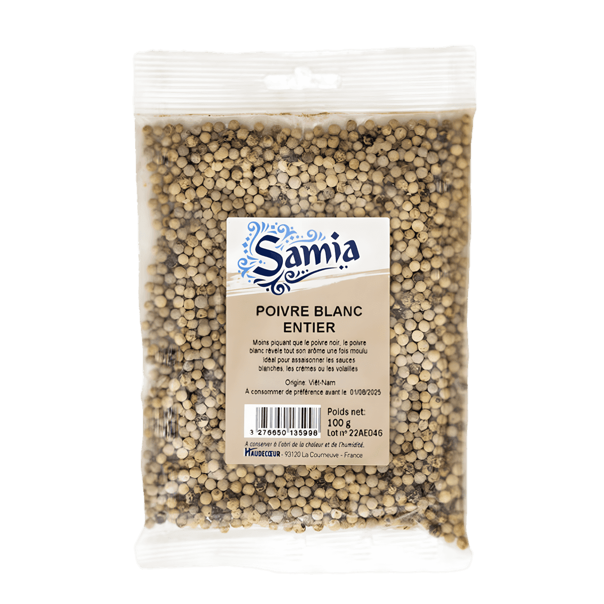 Poivre blanc entier SAMIA