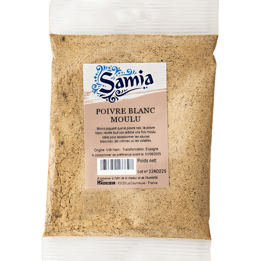 Poivre blanc moulu SAMIA