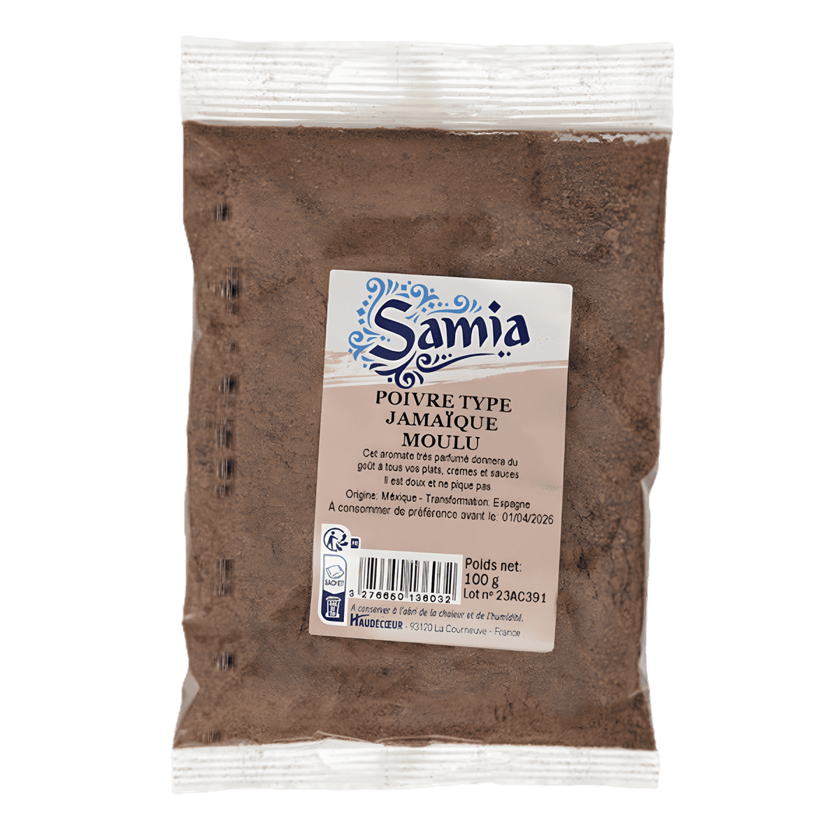 Poivre moulu type Jamaïque SAMIA