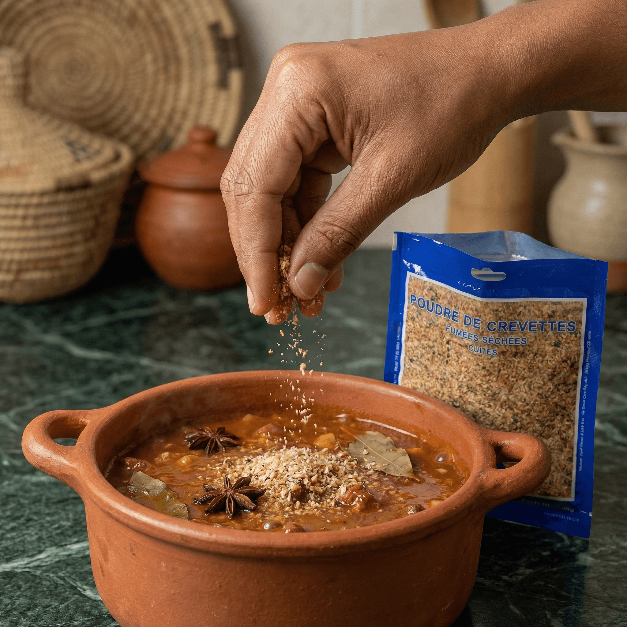 Poudre de crevette séchée et fumée NUMBER ONE