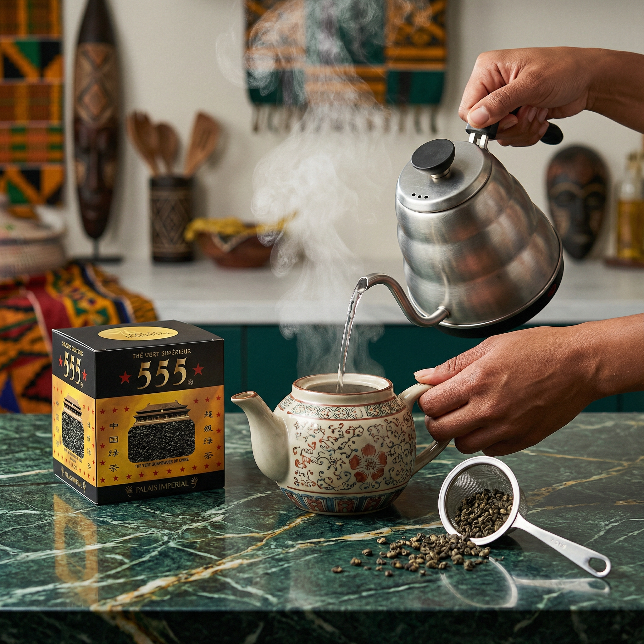 Thè verde gunpowder superextra 555