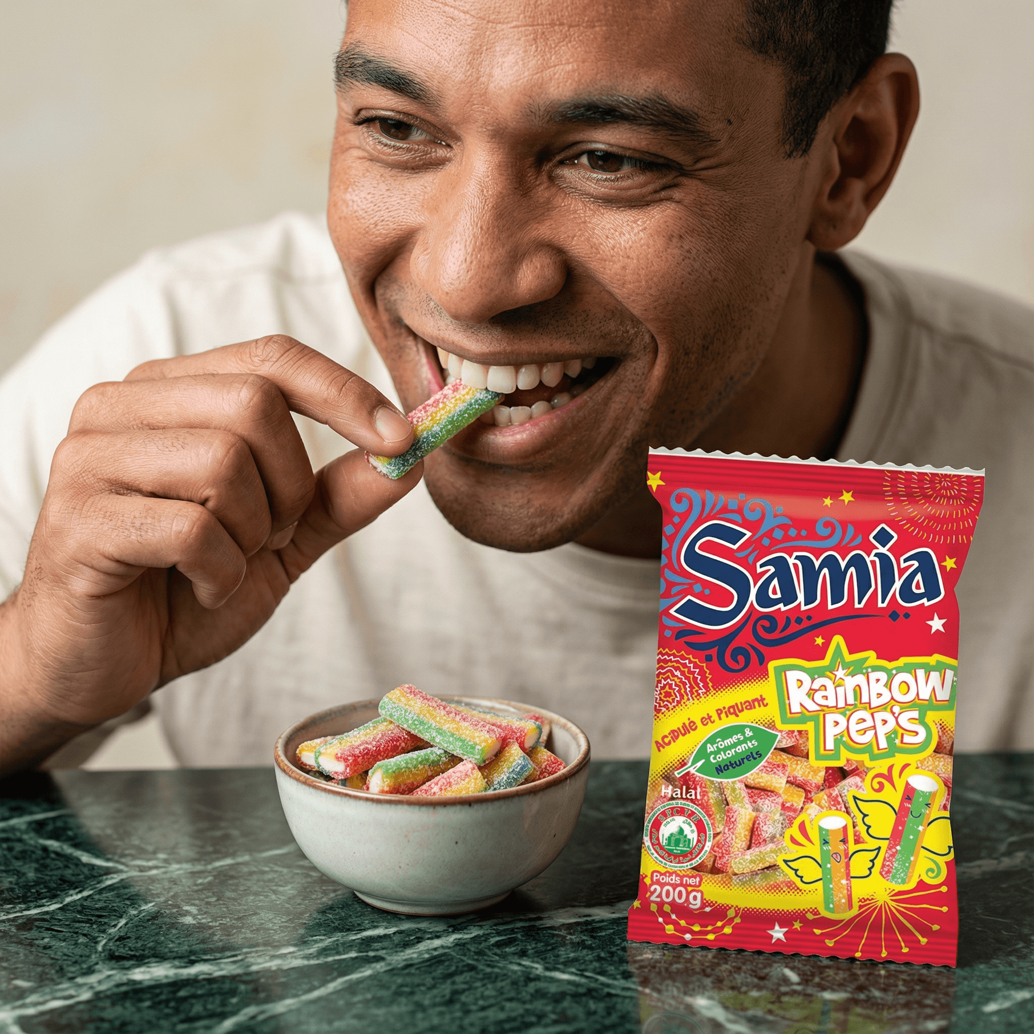 Bonbon Rainbow Peps Halal SAMIA