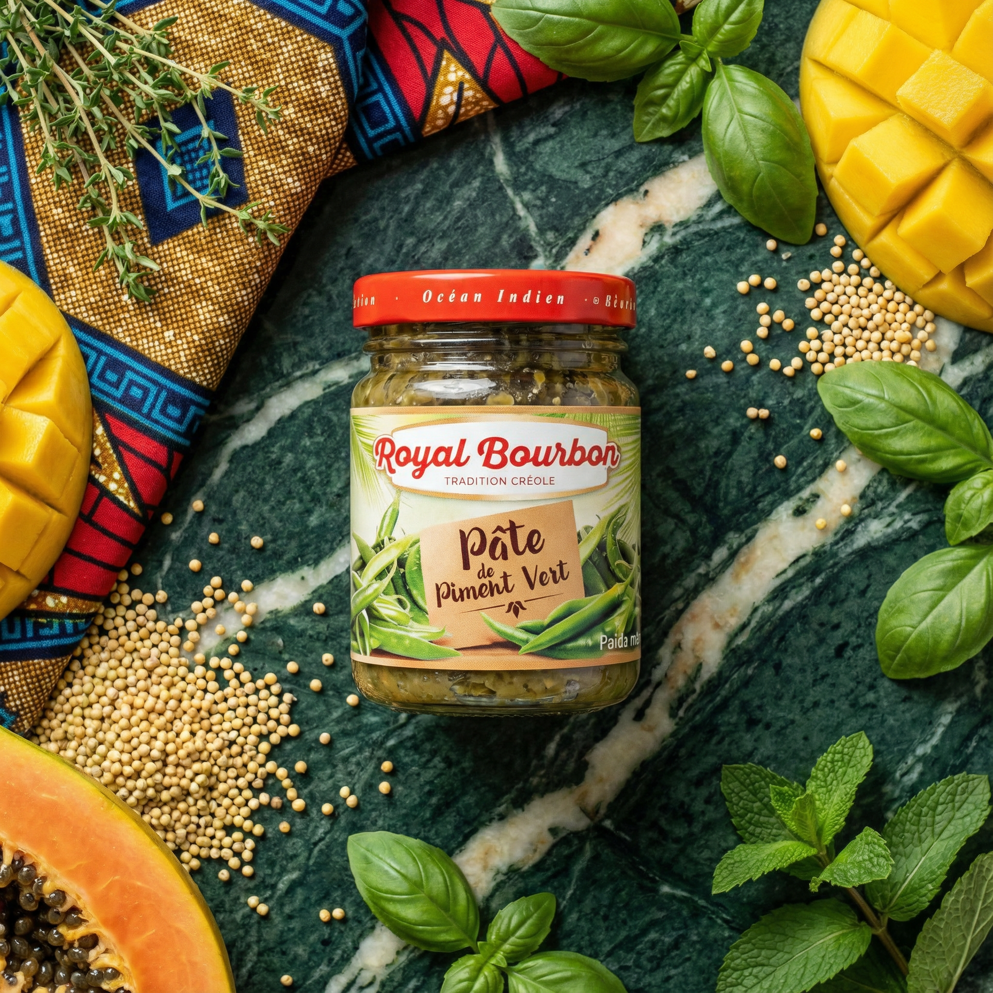 Pâte de piment vert ROYAL BOURBON