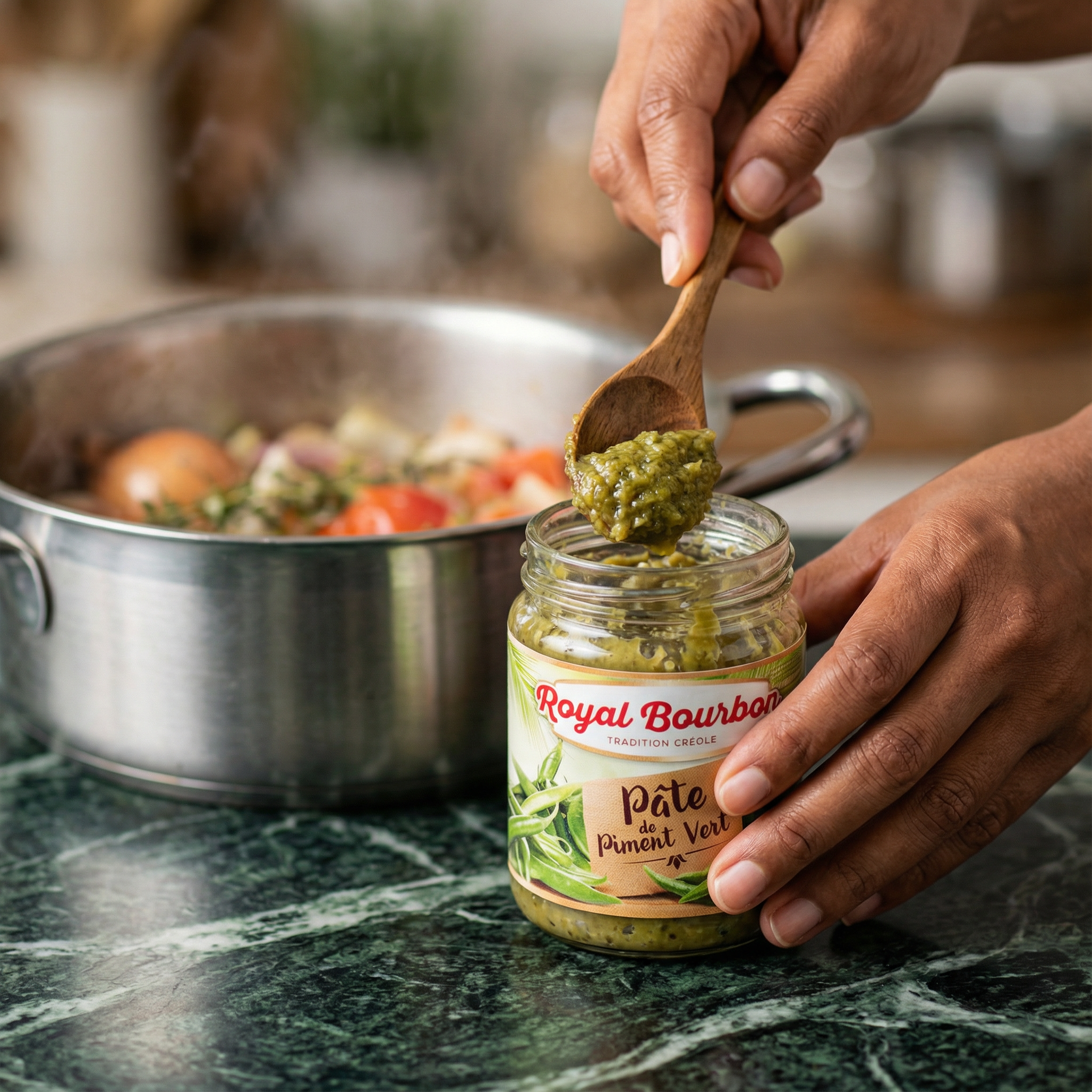 Pâte de piment vert ROYAL BOURBON