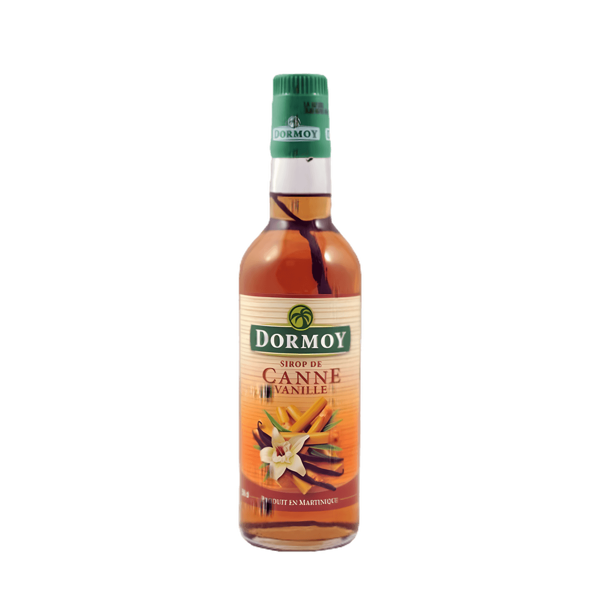 Sirop de canne DORMOY à la vanille, bouteille en verre de 70cl, idéal pour cuisine africaine et caribéenne, boissons et desserts sucrés.