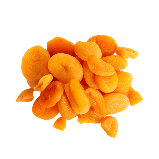 Abricots secs PROFRUIT moelleux et dorés, présentés en vrac, idéals pour une collation saine ou des recettes sucrées.