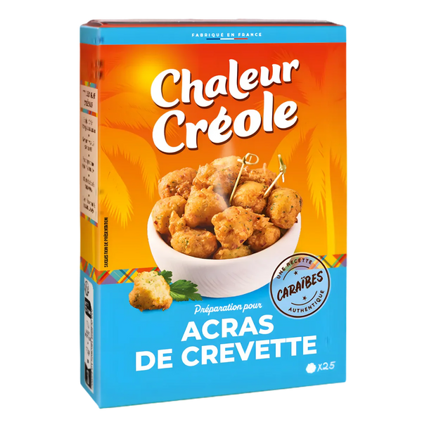 Shrimp fritter mix by Chaleur Créole.