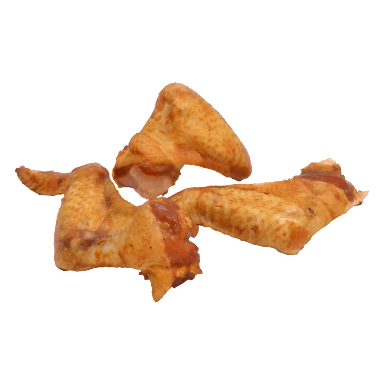 Aile de poulet fumé - VOLAILLE - NKOSI, assortiment de trois ailes fumées à la chair juteuse, produit surgelé prêt à cuire pour cuisine maison.