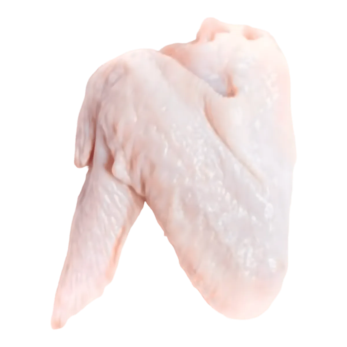Aile de poulet nature surgelée, crue et prête à cuisiner. Idéale pour grillades, marinades ou plats au four.
