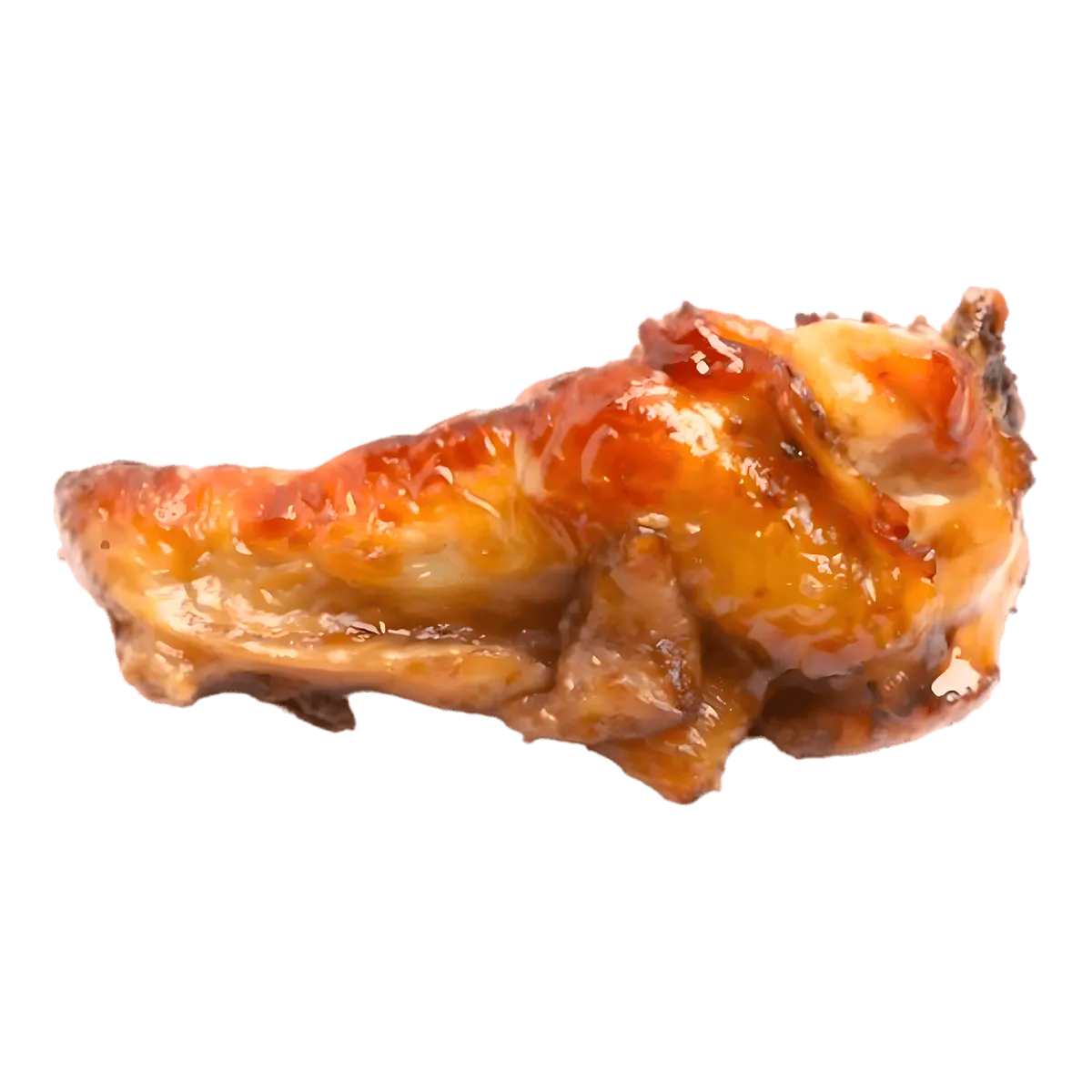 Aile de poulet Tex Mex fumée naturellement, juteuse et dorée, idéale pour les amateurs de volaille savoureuse et épicée.