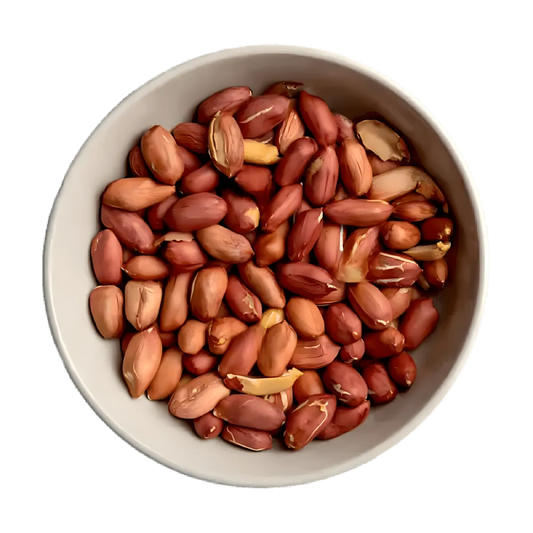 Bol rempli d’arachides crues décortiquées PROFRUIT, mettant en valeur leur texture croquante et leur fraîcheur naturelle.