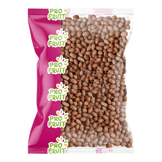 Arachides crues PROFRUIT - arachides crues décortiquées en sachet transparent avec logo PROFRUIT, parfaites pour la cuisine ou la collation.