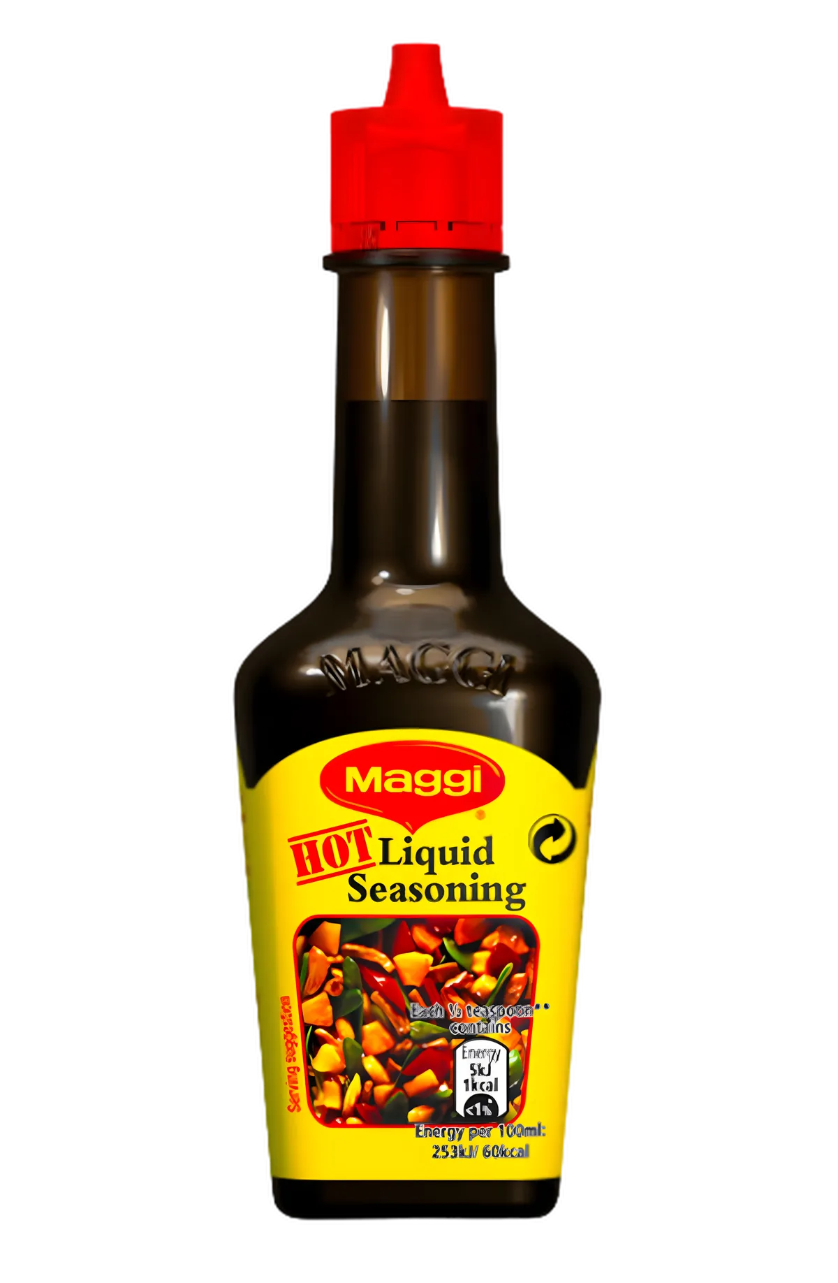 Bouteille d'arôme MAGGI épicé - Liquide assaisonnement star, parfait pour relever sauces et plats dans l'épicerie salée.