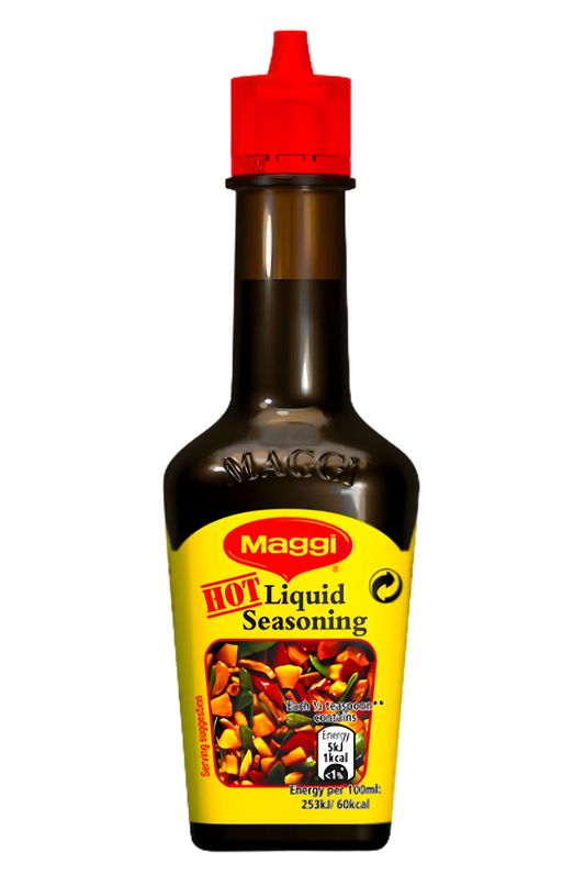Bouteille d'arôme MAGGI épicé - Liquide assaisonnement star, parfait pour relever sauces et plats dans l'épicerie salée.
